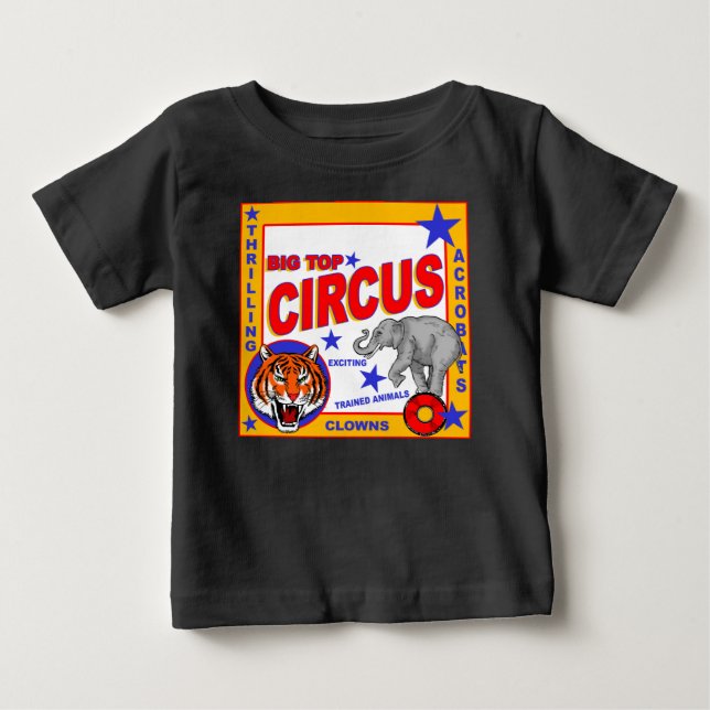 Vintage Circus Poster T Shirt (Framsida)