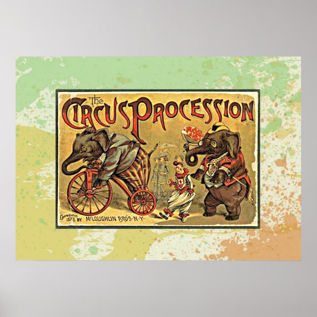 Vintage Circus-process Poster (Framsidan)
