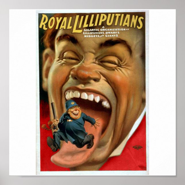 Vintage Circus Side Show Poster (Framsidan)