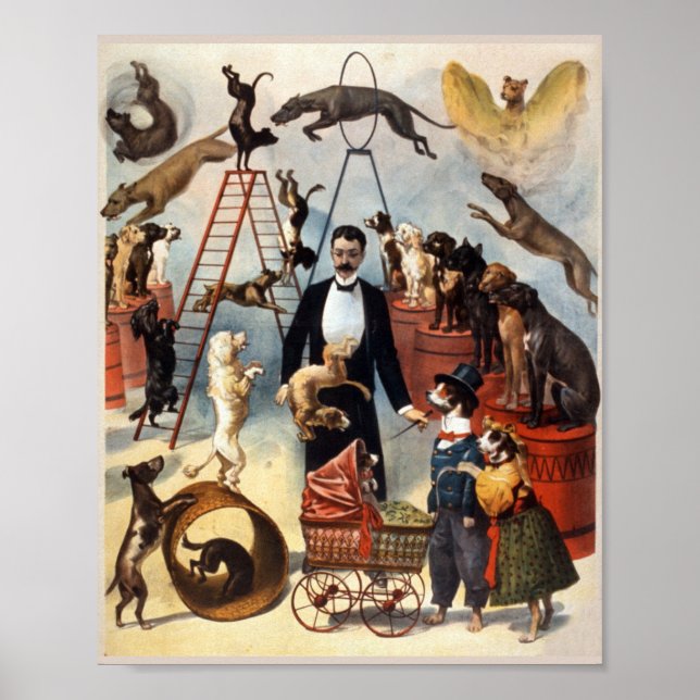 Vintage Circus-Valper Poster (Framsidan)