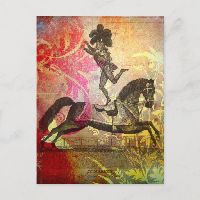 Vintage Circus Vykort (Framsida)