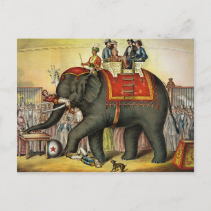 Vintage Circus Vykort
