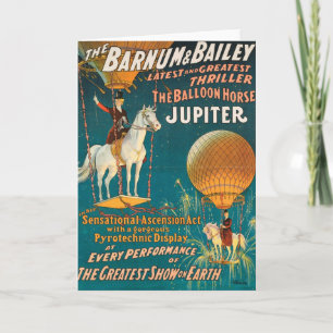 Vintage: cirkus Barnum & borggård - Kort