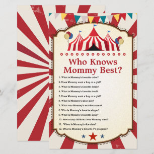 Vintage Cirkus Cirkus Vem Känner Mamma Bäst Spel