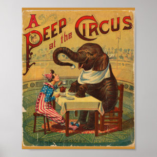 Vintage Cirkus och Poster