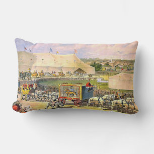 Vintage cirkusområde lumbarkudde