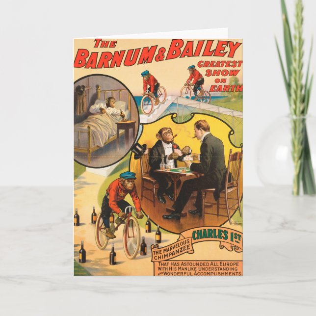 Vintage: Cirus Barnum & Bailey - Kort (Framsida)