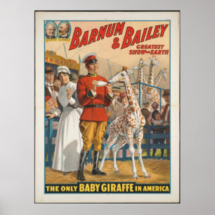 Vintage: Cirus Barnum & Bailey - Poster