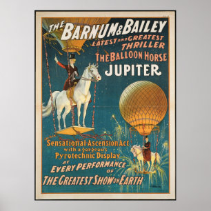 Vintage: Cirus Barnum & Bailey - Poster