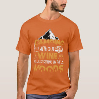Vintage Citat Campingäventyr vintage T Shirt