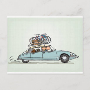 Vintage Citroën DS Vykort