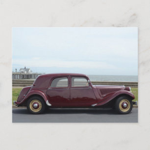 Vintage Citroen Traction Avant Vykort