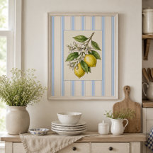 Vintage Citrongrafikposter