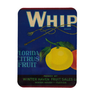 Vintage Citrus Fruit-etikett Magnet