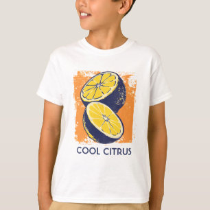 Vintage Citrus Lemon Chic Watercolor T Shirt
