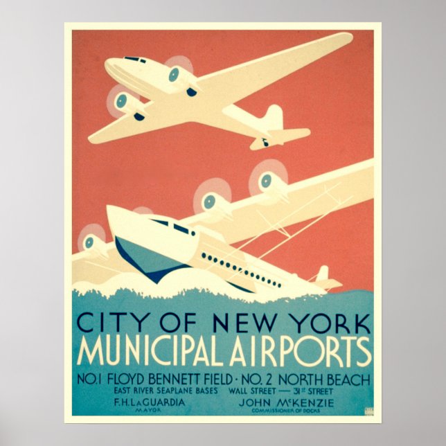Vintage City of New York Travel Poster (Framsidan)