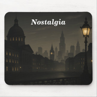 Vintage Cityscape Mousepad Musmatta