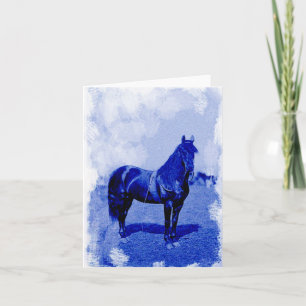Vintage Civil Krig Union Horse Note Card Helgkort