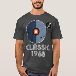 Vintage Classic 1968 Vinyl Record Player Music Lov T Shirt