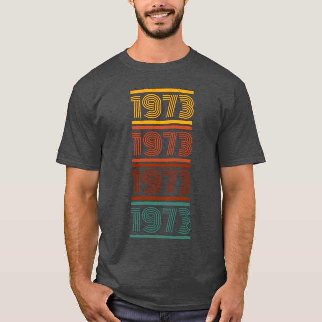 Vintage Classic 1973 retro T Shirt (Framsida)