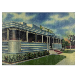Vintage Classic 50s Retro restaurang Pelican Diner