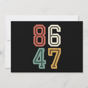 Vintage Classic 86 47 Anti Trump 2024 Impeach Inbjudningar