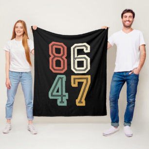 Vintage Classic 86 47 Anti Trump 2024 Riksrätt Fleecefilt