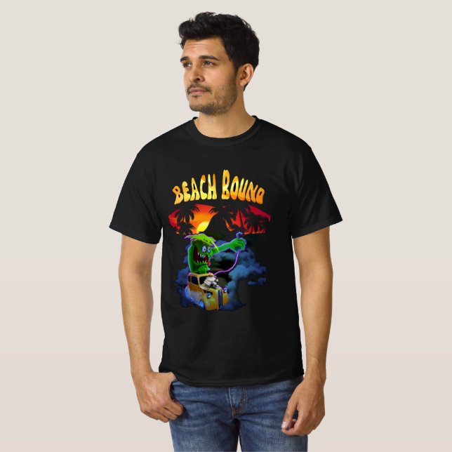 Vintage Classic Beach Hotrods T Shirt (Hel framsida)