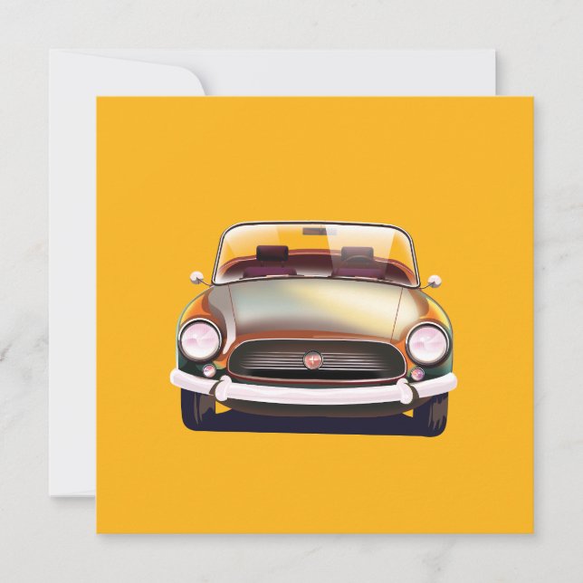 Vintage Classic-bil Meddelande (Framsida)