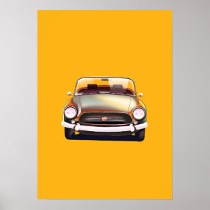 Vintage Classic-bil Poster