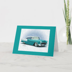 Vintage Classic Car - 1956 Chevy Bel Luft-kort Kort