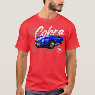 Vintage Classic Cobra Sports Tävla Car T Shirt
