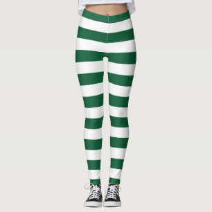 Vintage Classic Flaska Grönt & White Rand Leggings