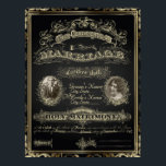 Vintage Classic Gatsby Stil Giftermål Poster<br><div class="desc">Klassisk och Sophisitcated,  Black and Guld i Art Deco Stil på 20-talet,  Roaring Twenties Gatsby Stil Vintage and Elegant,  med 1920:s "Underbara Gatsby"-tema i svart och guld. En svart bakgrund belyser den intrikata geometriska Art Deco stil-designen och bokstäverna som skapas i en övertoning guld.</div>