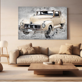 Vintage Classic Hudson Commodore Car Poster