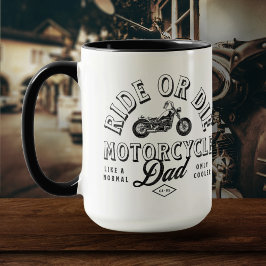 Vintage Classic Motorcycle Pappa Gift från Kids Mugg