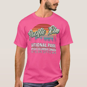 Vintage Classic Retro Färg Pacific Rim National P T Shirt
