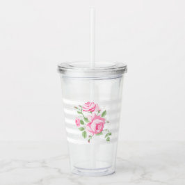 Vintage Classic Ro Blommigt Classic Rand Chic Take Away Mugg