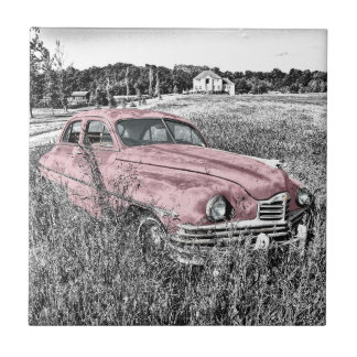 Vintage Classic Rosa Car Kakelplatta