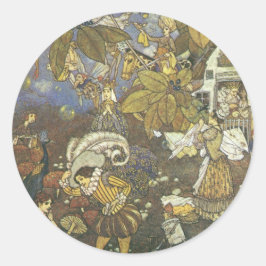 Vintage Classic Storybook Characters, Edmund Dulac Runt Klistermärke
