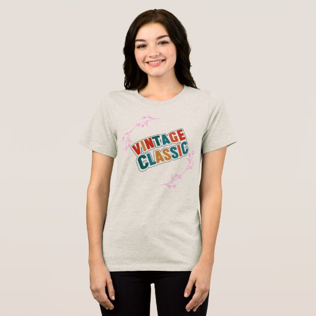 "Vintage Classic Tee" T Shirt (Framsida Full)