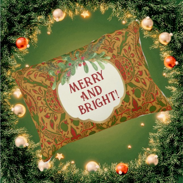 Vintage Classic William Morris Personlig Prydnadskudde (Personalize with your own message if you'd like!)