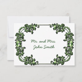 VINTAGE CLASSY BRÖLLOP ESCORT CARD INBJUDNINGAR