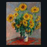 Vintage Claude Monet Bouquet av solblommor Fototryck<br><div class="desc">Ett vackert avtryck av "Bouquet of Sunblommor",  en målning som skapades 1880 av Fransk Impressionist målare Claude Monet (1840-1926).</div>