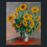 Vintage Claude Monet Bouquet av solblommor Fototryck<br><div class="desc">Ett vackert avtryck av "Bouquet of Sunblommor",  en målning som skapades 1880 av Fransk Impressionist målare Claude Monet (1840-1926).</div>