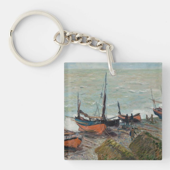 Vintage Claude Monet Fiskebåtar (Framsidan)