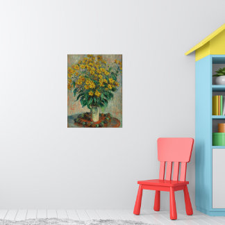 Vintage Claude Monet Jerusalem Artichokes Poster
