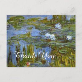 vintage Claude Monet näckros tack Vykort