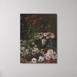 Vintage Claude Monet Vår blommor Canvastryck