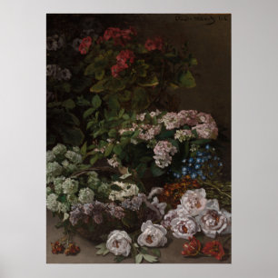 Vintage Claude Monet Vår blommor Poster